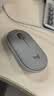 羅技（Logitech）LOGITECH PEBBLE 無線藍牙鼠標 靜音鼠標 辦公鵝卵石造型 輕薄便攜 時尚小巧 煙云灰 曬單實拍圖