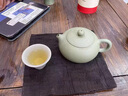 洛湘宜興紫砂壺名家純手工泡茶壺辦公家用原礦豆青砂紫砂茶壺高端送禮 扁西施壺 210cc 曬單實(shí)拍圖