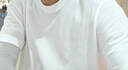 森馬（Semir）情侶款丨短袖男夏季2026新款白色內(nèi)搭休閑短袖上衣純棉3A抗菌t恤 曬單實拍圖