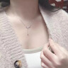 半粒麥穗流蘇項鏈女925純銀白金甜美氣質鎖骨鏈少女感生日禮物送女 穗穗平安項鏈（禮盒款+證書） 曬單實拍圖