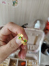 六福珠寶 黃金耳釘鏤空三葉草小清新足金耳飾七夕禮物 計價 約1.47克 曬單實拍圖