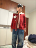 G.duck小黃鴨女童春秋套裝2026新款洋氣兒童針織毛衣女孩牛仔褲兩件套 童話毛衣 110 尺碼4~5歲【100-110cm】 曬單實拍圖