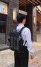 Walker Shop品牌雙肩包男2025新款簡約書包女時尚背包男大容量潮流書包 米白色-禮盒裝 曬單實拍圖