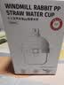 小土豆（potato）兒童水杯PP直飲杯外出便攜個性吸管杯帶背帶300ml 日落黃 曬單實拍圖