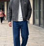 皮爾卡丹（pierre cardin）小香風外套男春秋季2026新款高級感棒球領男裝夾克上衣服時尚抗皺 深灰色 XL 140-160斤 曬單實拍圖