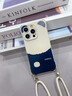 LULU GOYA【專柜】四角開孔適用iPhone17promax手機(jī)殼斜挎背帶掛繩蘋果16熊貓女款15pro硅膠防摔16pro保護(hù)殼 【古董白】-純色小熊貓蹲蹲自帶長(zhǎng)掛繩 iPhone 17 Pro Max 曬單實(shí)拍圖
