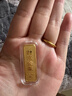 馬總珠寶足金金條吊墜黃金金條吊墜財(cái)富金條寶寶成長禮金黃金金條收藏 10克 曬單實(shí)拍圖