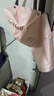 新款簡約防水防油圍裙家用廚房做飯男女圍腰背帶款餐飲工作服 粉色【hello花】 防水防油【80-150斤】 曬單實拍圖
