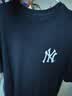MLB短袖男女情侶同款T恤休閑運動純色圓領短t26新3ATSB0163-50BKS-M 曬單實拍圖