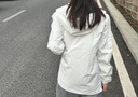 adidas通勤百搭經典休閑運動連帽夾克外套男女春夏阿迪達斯三葉草 亮白   S 曬單實拍圖