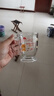 可愛卡通玻璃杯大容量水杯2025新款女杯子辦公室家用牛奶杯奶茶杯 蛋糕小熊玻璃杯 420ml 1只 曬單實拍圖