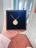 中國黃金（CHINA GOLD）八寶羅盤黃金項(xiàng)鏈女款足金吊墜可轉(zhuǎn)動七夕情人節(jié)禮物送女朋友老婆 [可轉(zhuǎn)動]足金八寶羅盤吊墜(金重約4.5g)贈鍍金銀鏈 曬單實(shí)拍圖