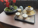 傳承令故宮敦煌文創(chuàng  )鎏銀茶具套裝喬遷新居畢業(yè)禮物新婚退休定制高端茶具 龍騰四海蓋碗套組 曬單實(shí)拍圖