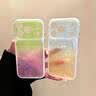SUOLIAO適用iPhone17promax手機殼新款女生漸變貝殼紋蘋果18pro鏡頭全包圍氣囊硅膠散熱防摔保護套超好看 【綠粉色】氣囊防摔-帶ai按鍵-鏡頭全包圍 蘋果17Promax 曬單實拍圖