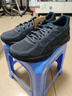亞瑟士ASICS網面跑鞋百搭男鞋緩震運動鞋透氣跑步鞋 GEL-CONTEND 4 黑色/黑色 42 曬單實拍圖