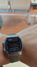 卡西歐（CASIO）復古小方塊手表 黑客帝國防水男士商務小黑表 男款腕表七夕禮物 A168WGG-1B 黑客帝國 曬單實拍圖