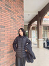 波司登（BOSIDENG）【反季】沖鋒衣鵝絨羽絨服女款90絨三合一防風防雨透氣顯瘦外套 黑色8056 M 165/88A 曬單實拍圖