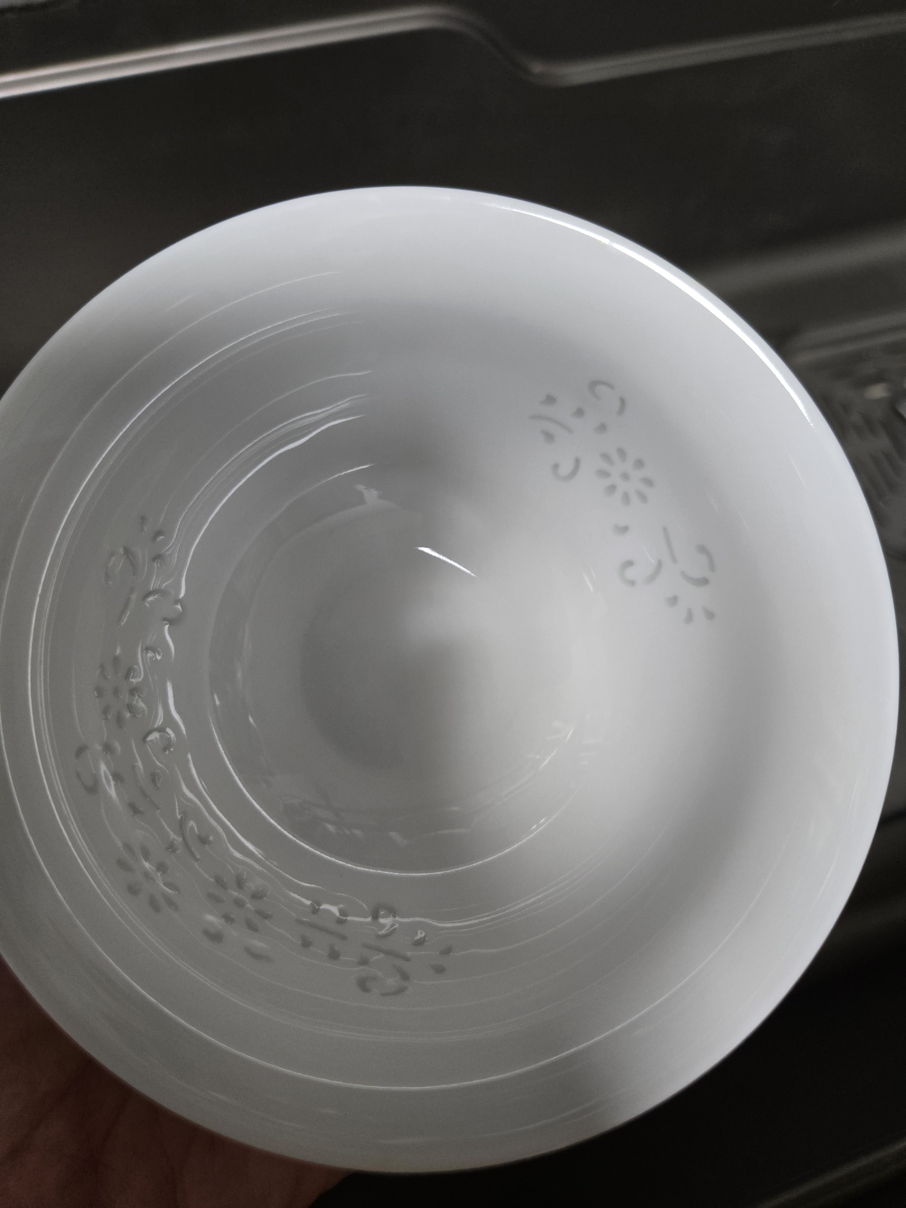 景德故事景德鎮(zhèn)玲瓏瓷飯碗家用湯碗吃飯碗陶瓷餐具碗4.5英寸米飯碗4只套裝 曬單實拍圖