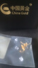 中國黃金（CHINA GOLD）黃金耳釘女士999足金雪花耳釘一對生日禮物送女朋友老婆 【京速達】足金耳釘約1.2g【甄選禮盒】 曬單實拍圖