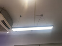 三星照明辦公室吊線led長條燈會議室寫字樓健身房商鋪工廠車間方通拼接超亮商用工業燈黑框120*20cm白光 曬單實拍圖