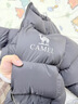 駱駝（CAMEL）戶外羽絨服男女同款情侶加厚保暖面包服 A35WR28002 幻影黑 L 曬單實拍圖