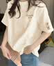 真維斯（Jeanswest）純棉內搭打底衫女夏季寬松高級感上衣服慵懶風休閑圓領短袖t恤女 曬單實拍圖