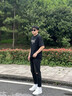 薩拉維夫（SLLAVIF）品牌2026新款九分牛仔褲男夏季潮流時尚破洞小腳韓版修身漆點褲子 黑色 33 適合140-160斤 曬單實拍圖