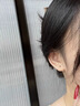 QMXD S999純銀耳釘女士睡覺免摘養(yǎng)耳洞防堵足銀耳棒不易過敏簡約耳飾 足銀999耳釘3mm1對 曬單實拍圖