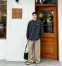 Dickies美式高端潮流純棉長袖T恤春秋季男裝痞帥寬松休閑運動打底衫上衣 深灰色 常規 【商場同款】 XL 曬單實拍圖