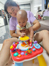 盟石多功能游戲桌嬰幼兒童早教玩具可充電1-2歲寶寶生日禮物送男女孩 紅色多功能嬰兒游戲桌【充電款】 蒙氏早教多功能游戲桌周歲生日禮物 曬單實拍圖