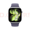 Apple/蘋果 Watch S11 智能手表GPS款46毫米銀色鋁金屬表殼霧紫色運動型表帶M/L MEVX4CH/B 曬單實拍圖