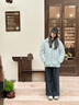 巴拉巴拉童裝兒童棉服男童外套女童連帽棉襖2026新款冬裝戶外保暖上衣時尚 綠色調00344 175 曬單實拍圖