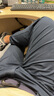 哈吉斯（HAZZYS）男裝 春秋款經(jīng)典純色休閑長褲直筒休閑褲男ATDZP03AP34 深藏青色DN 35 （180/84A） 曬單實拍圖