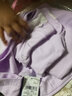 迪士尼女童睡衣棉春裝睡裙2025新款兒童艾莎公主家居服秋季童裝 紫色艾莎1142 120 曬單實(shí)拍圖