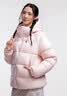 駱駝（CAMEL）戶外羽絨服男女同款情侶加厚保暖面包服 A35WR28002 白玉粉 XS 曬單實拍圖