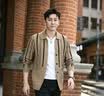 皮爾卡丹免燙抗皺針織開衫外套男士新春薄款抗起球修身百搭簡約韓版潮上衣 24833卡其【裝飾扣，無扣眼】 XL 建議110-130斤 曬單實拍圖