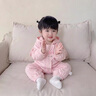 G.duck小黃鴨童裝新生兒衣服春秋季嬰兒沖鋒衣防風保暖連體衣寶寶外出服 圖片色 66cm 尺碼3-6個月(建議10-13斤) 曬單實拍圖