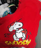史努比（SNOOPY）史努比兒童衛(wèi)衣套裝2025春季新款女童男童運動童裝休閑褲子兩件套 綠色 120 曬單實拍圖