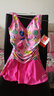李寧 lining 泳衣女保守學(xué)生可愛(ài)遮肚顯瘦運動(dòng)背心式連體裙式溫泉泳衣女 LSLL066-1玫紅花 L 曬單實(shí)拍圖