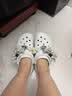 CROCS卡駱馳復古炫魅小鯨魚洞洞鞋時尚百搭花園鞋沙灘鞋|213632 月光灰-1NK 35 (220mm) 曬單實拍圖