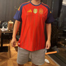 adidas西班牙國家隊世界杯冠軍主場二星球衣 球員版阿迪達斯官方 鮮紅   5XL 曬單實拍圖