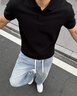 啄木鳥（TUCANO）夏季美式薄款牛仔長褲子男士寬松直筒闊腿休閑男褲 淺藍 M （建議115-125斤） 曬單實拍圖