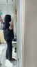 菱形格秋冬輕薄棉衣外套女款連帽保暖純色棉服寬松短款小棉襖上衣 卡其色 XL 106-120斤 曬單實拍圖