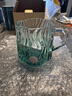 星巴克（Starbucks）薄荷綠浮雕款玻璃杯咖啡杯子冷水杯桌面水杯女士七夕禮物 曬單實拍圖