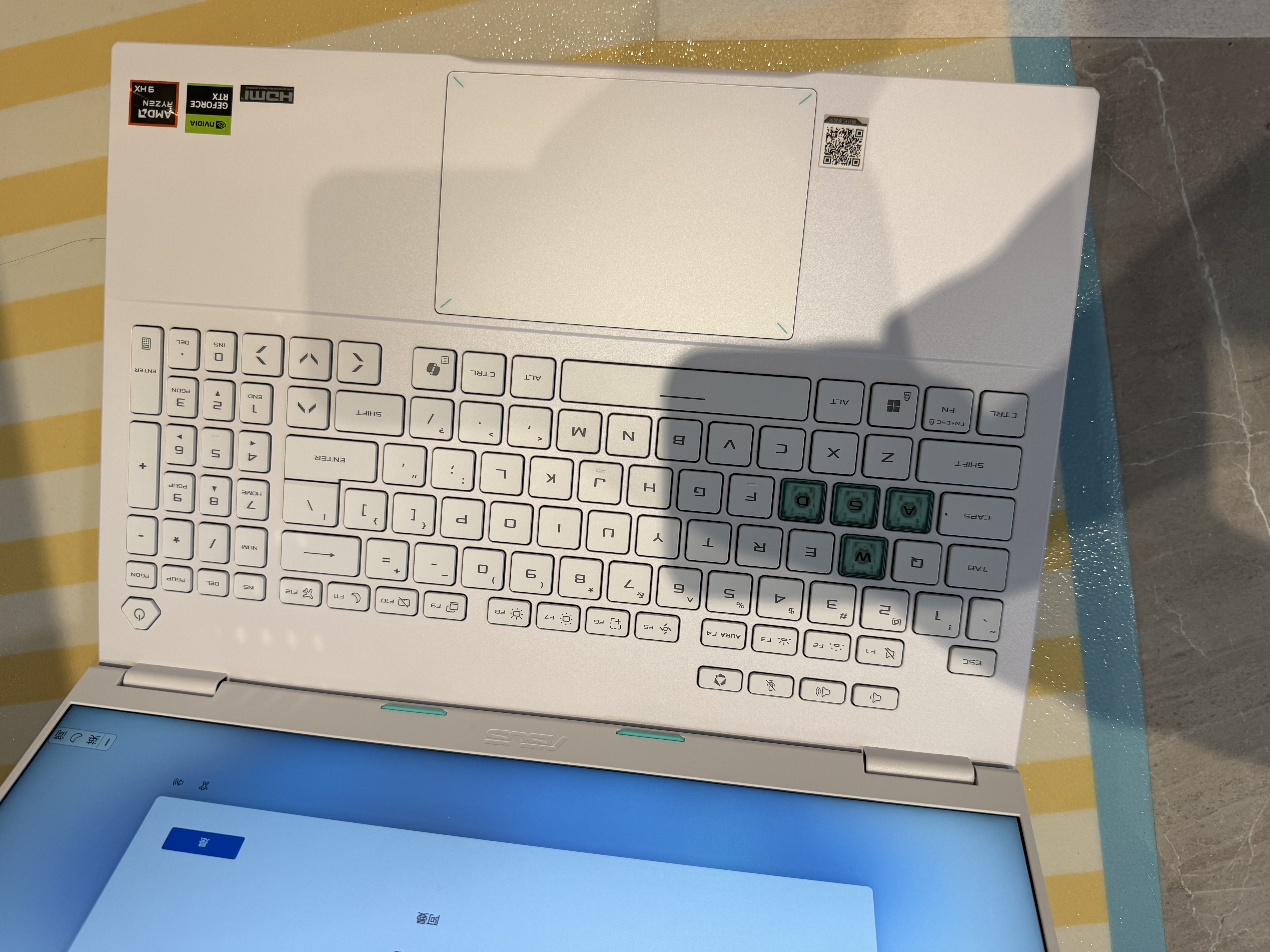 華碩天選7 Pro 銳龍版 國家補貼 16英寸游戲本 筆記本電腦(銳龍9 9955HX 16G 1T RTX5070 2.5K300Hz)青 曬單實拍圖