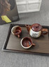 威爾基木質(zhì)托盤茶盤長(zhǎng)方形茶托盤茶具木托盤高級(jí)感圓形塑料防滑竹木果盤 胡桃色托盤無(wú)提手38*25cm 曬單實(shí)拍圖