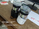 噸噸玻璃水杯便攜式隨手杯戶外透明泡茶杯子防燙茶水分離小杯 透明 300ml 2只 噸噸玻璃杯 曬單實拍圖
