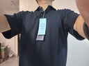 十如仕polo衫男高端短袖汗無痕涼感波羅衫80支紗t恤商務休閑透氣 P11-03 海軍藍 L 曬單實拍圖
