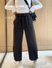 lululemon丨WovenAir 女士可調(diào)節(jié)褲腳高腰運(yùn)動(dòng)褲 LW5HTQA 黑色 S 曬單實(shí)拍圖