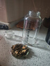 新款玻璃杯泡茶水分離帶茶倉大容量加厚水杯 大容量噸噸杯【送杯套+茶隔+提手】 【1000ML】 曬單實拍圖